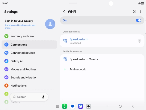 Press the Home key to return to the home screen.