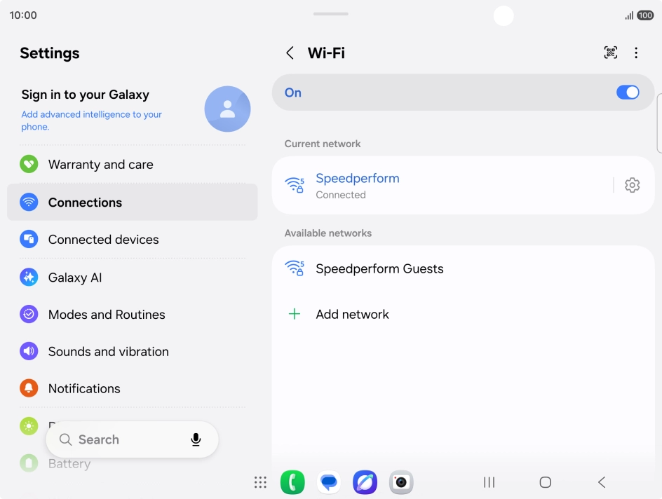 Press the Home key to return to the home screen.