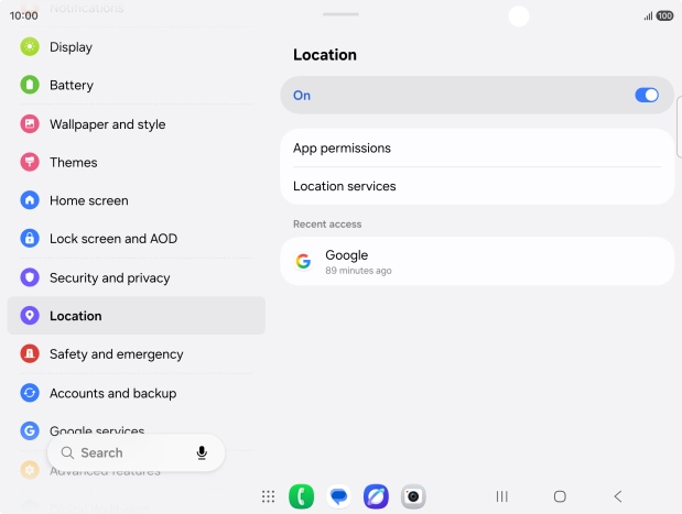 Press App permissions.
