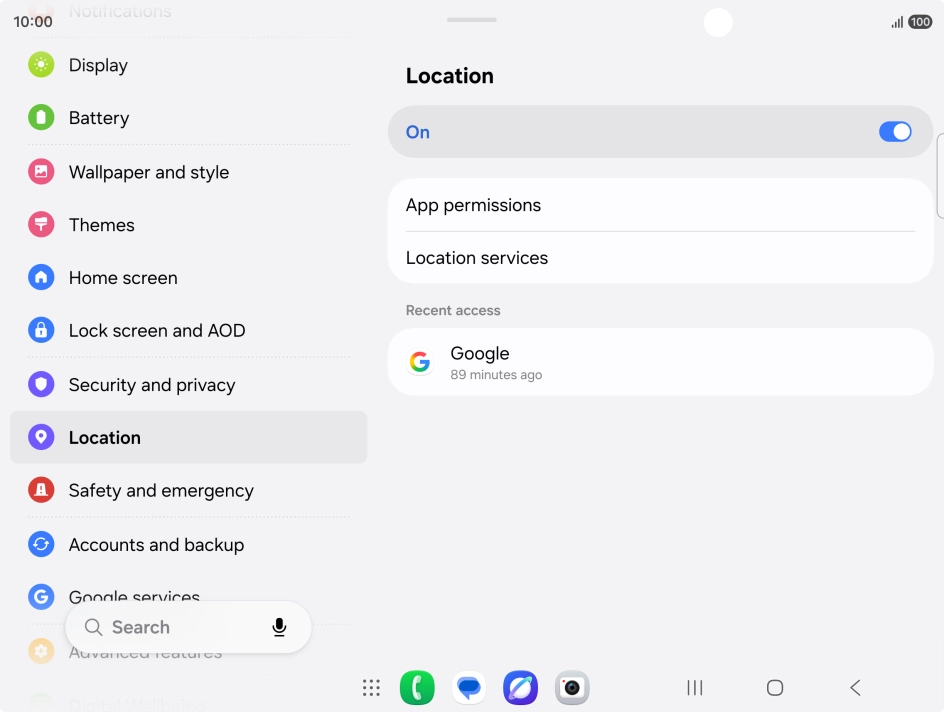 Press App permissions.