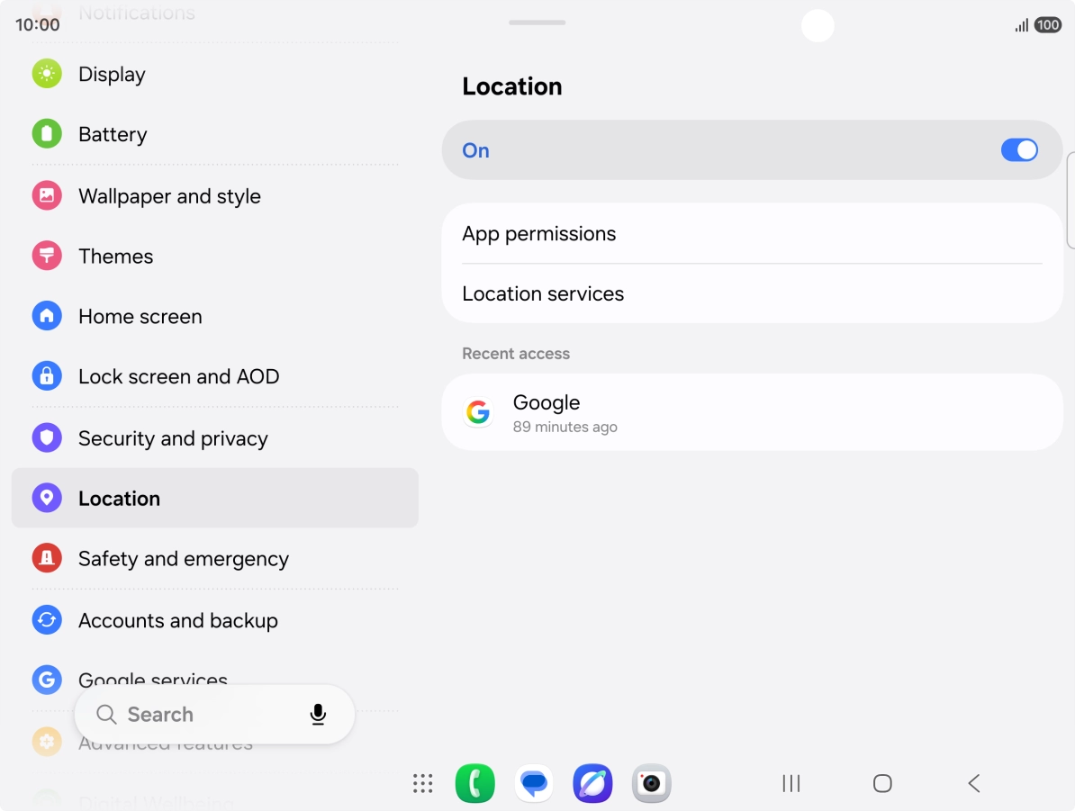 Press App permissions.