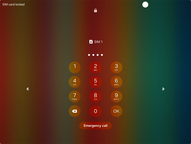 If your SIM is locked, key in your PIN and press OK.