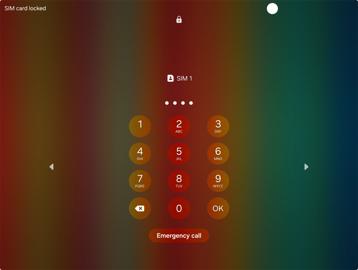 If your SIM is locked, key in your PIN and press OK.