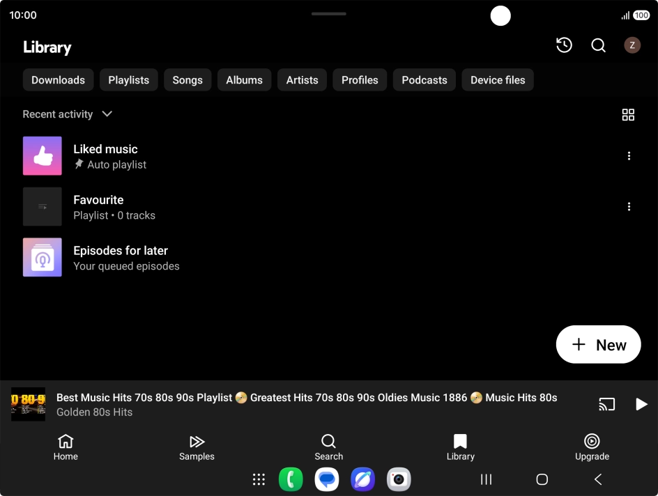 Press the required category and go to the required audio file.
