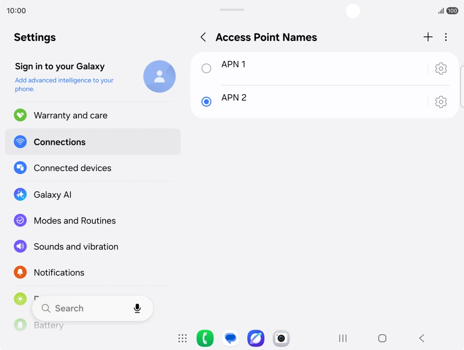 Press the Home key to return to the home screen.