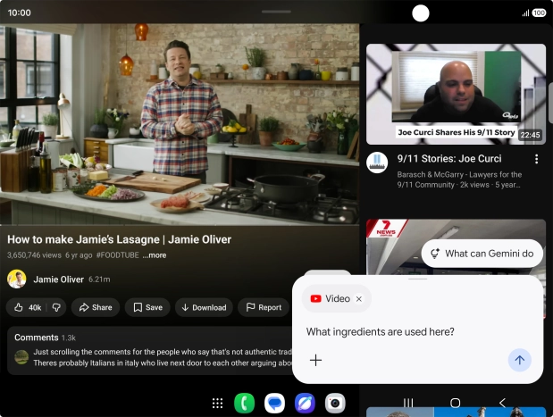 Follow the instructions on the screen to type or speak the required question for the video.