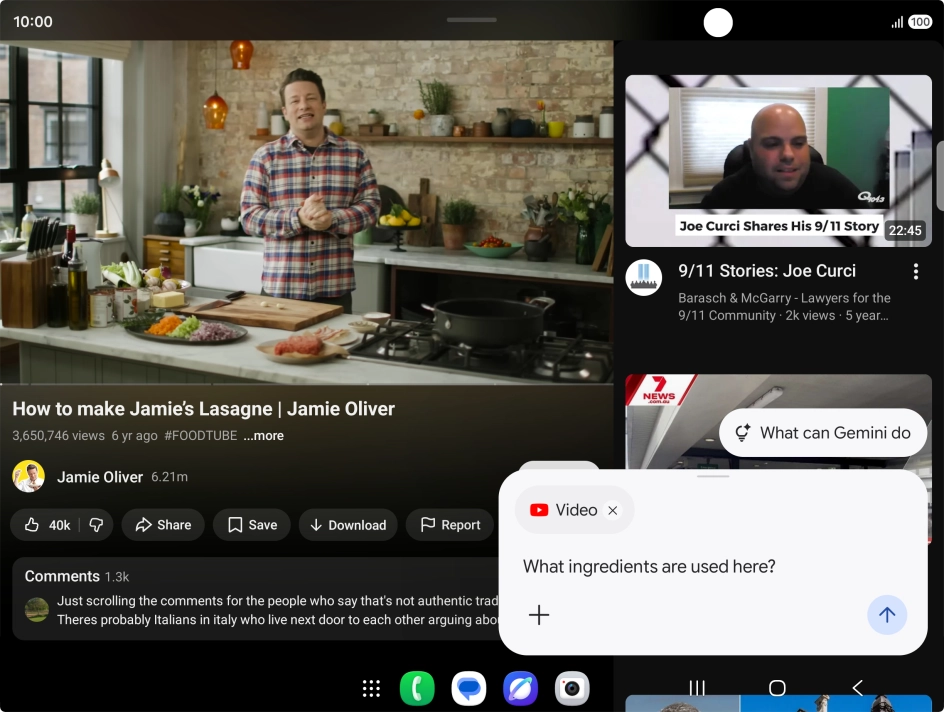 Follow the instructions on the screen to type or speak the required question for the video.