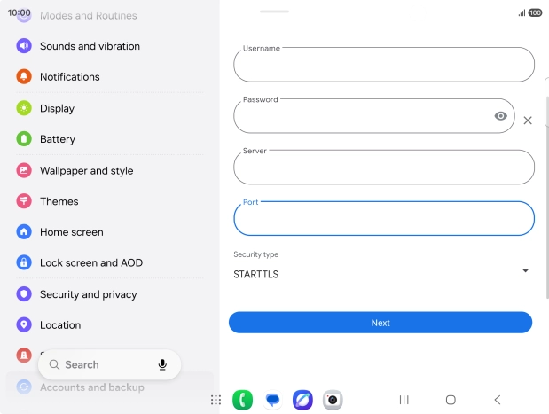 Press the drop down list below 