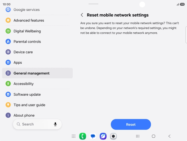 Press Reset.
