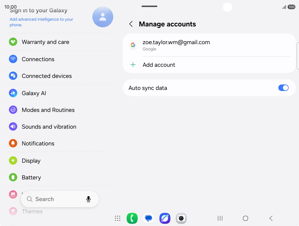 Press the Home key to return to the home screen.