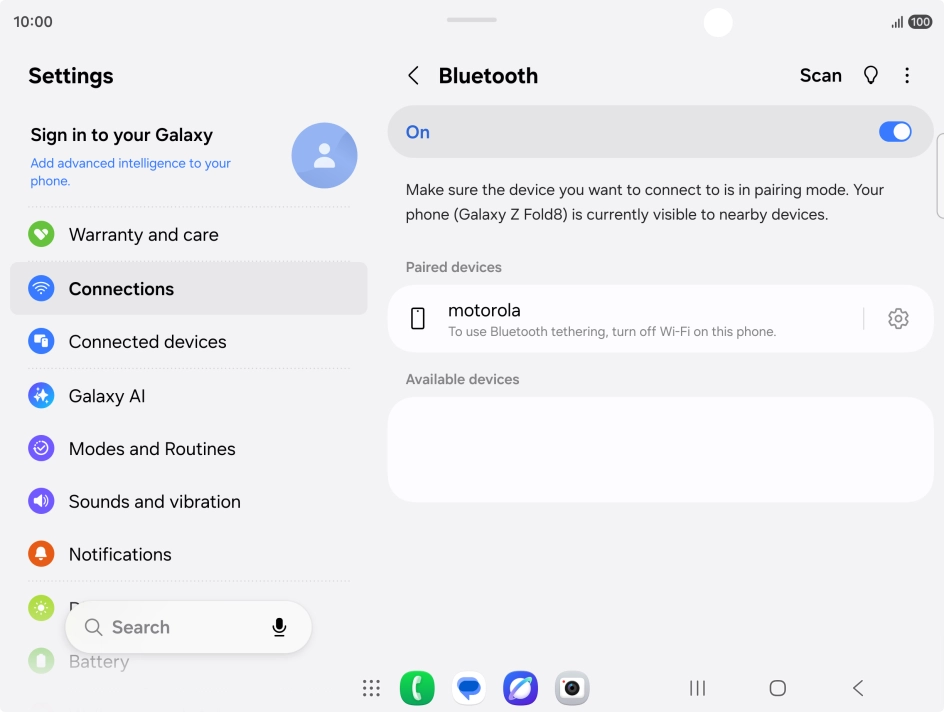 Press the Home key to return to the home screen.