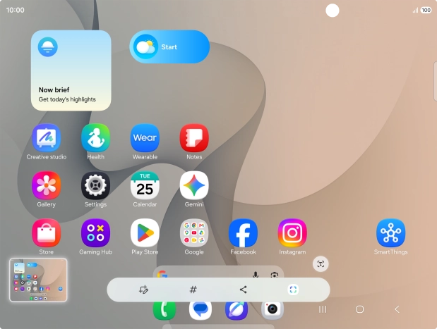 To edit your screenshot, press the screenshot and follow the instructions on the screen to make the required changes.