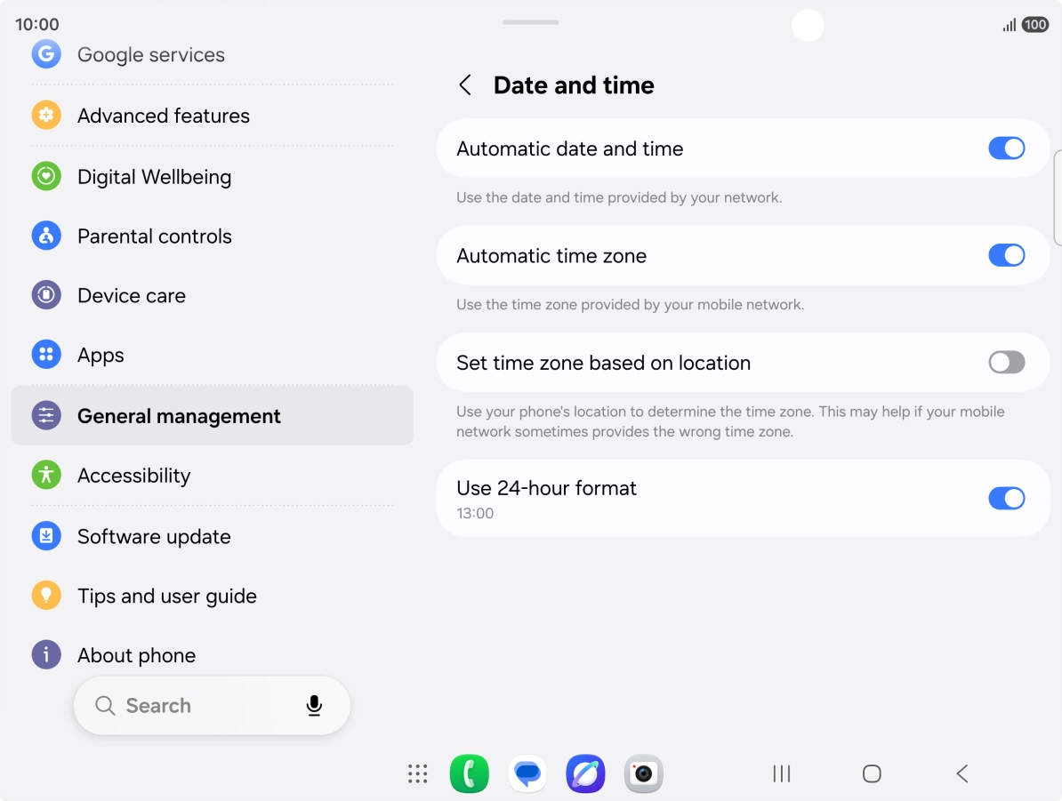 Press the Home key to return to the home screen.