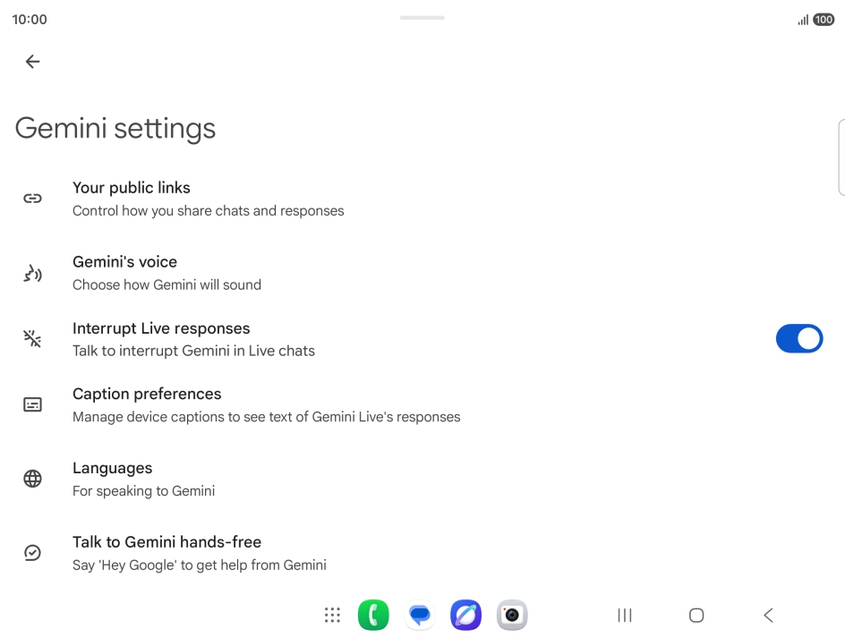 Follow the instructions on the screen to select the required settings.