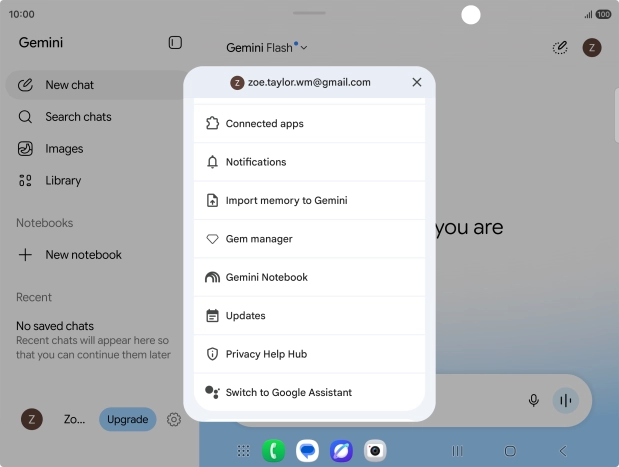 Press Connected apps.