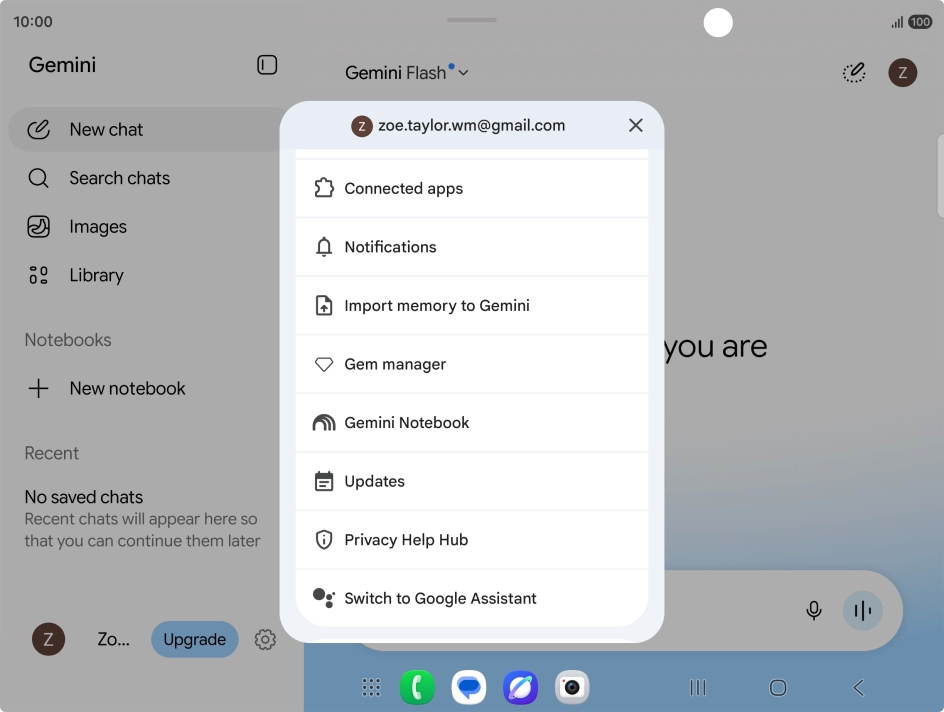 Press Connected apps.