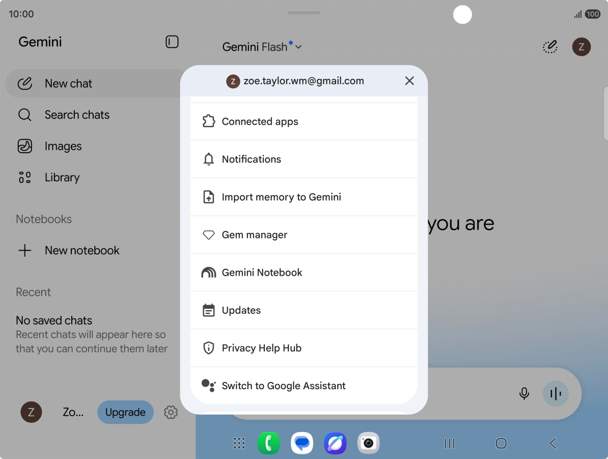 Press Connected apps.