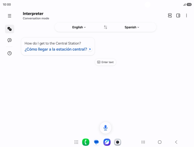 Follow the instructions on the screen to select the required language settings and use the function.