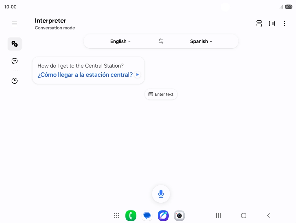 Follow the instructions on the screen to select the required language settings and use the function.