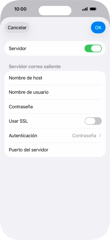 Pulsa el indicador junto a 