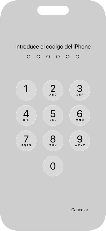 Utiliza el código de seguridad que has creado. La app está ahora bloqueada.