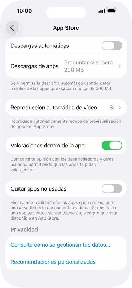Pulsa el indicador junto a 