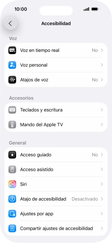 Pulsa una categoría bajo 