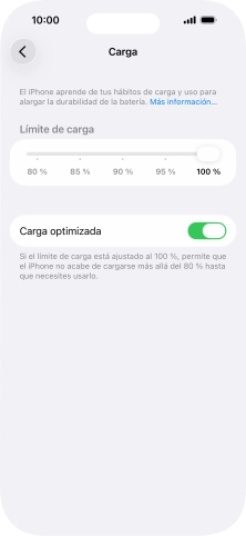 Pulsa el indicador junto a 