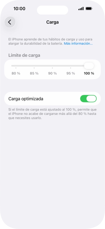 Pulsa el indicador junto a 