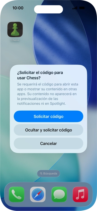 Pulsa Solicitar código.