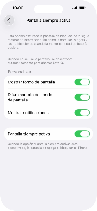 Pulsa el indicador junto a 