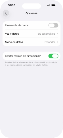 Pulsa Voz y datos.