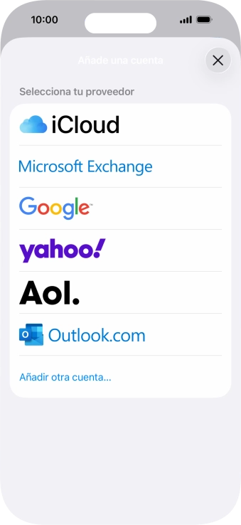 Pulsa Añadir otra cuenta....