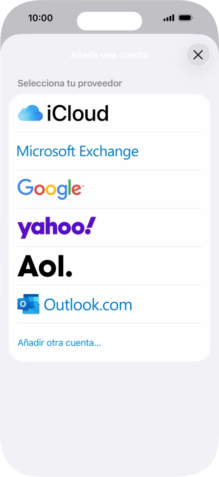 Pulsa Añadir otra cuenta....