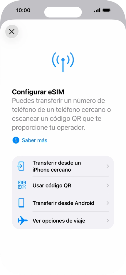 Pulsa Usar código QR.