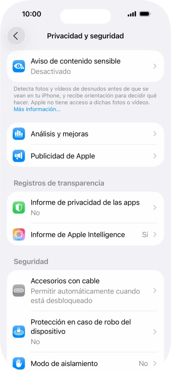 Pulsa Aviso de contenido sensible.