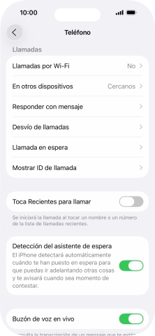 Pulsa Llamada en espera.
