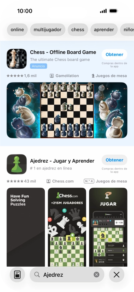 Pulsa la app deseada.