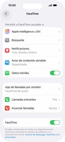 Pulsa el indicador junto a 