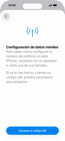 Pulsa Escanea el código QR.