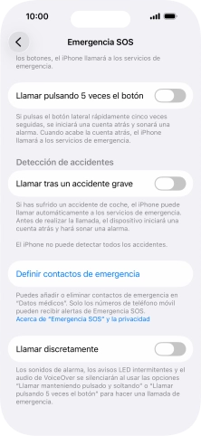Pulsa el indicador junto a 