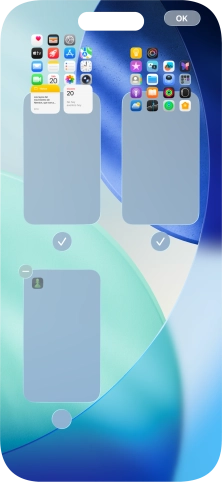 Pulsa el icono de eliminar junto a la página de la pantalla de inicio deseada.