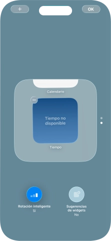 Pulsa Rotación inteligente para activar o desactivar la función.
