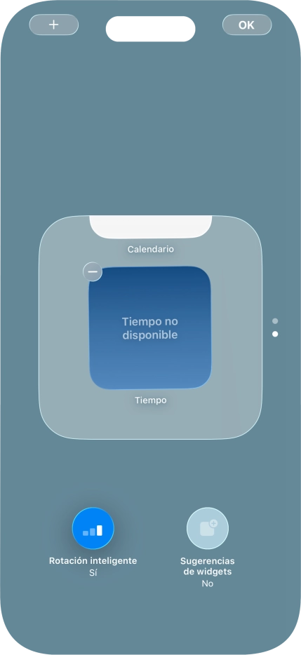 Pulsa Rotación inteligente para activar o desactivar la función.
