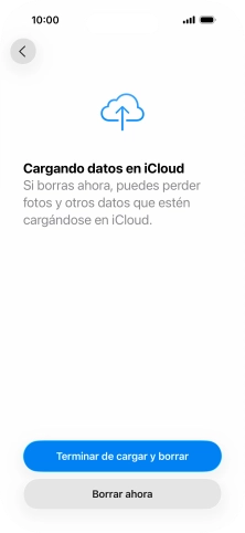 Pulsa Borrar ahora.