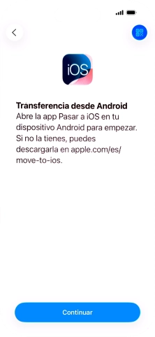 Para transferir contenido a tu teléfono, tienes que haber instalado la app 