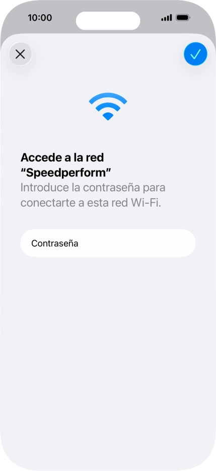 Pulsa el icono de aceptar.