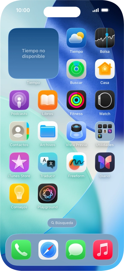 Si utilizas un grupo de widgets: Desliza el dedo hacia arriba o hacia abajo sobre el grupo para seleccionar el widget deseado.