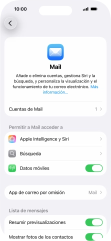 Pulsa Cuentas de Mail.