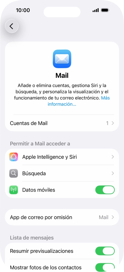 Pulsa Cuentas de Mail.